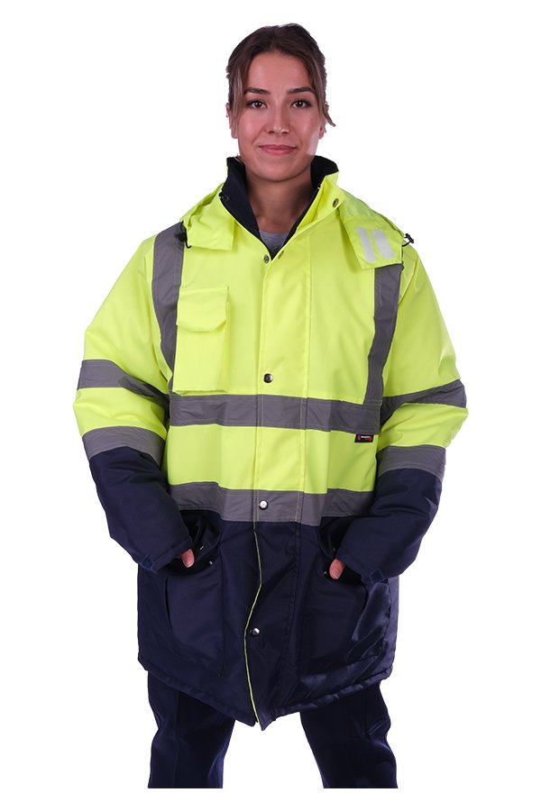 Yüksek Görünürlüklü Mont Yeşil